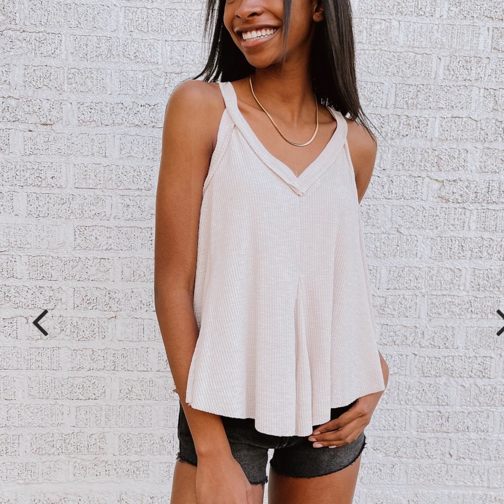 Taupe Tank Top, Size S